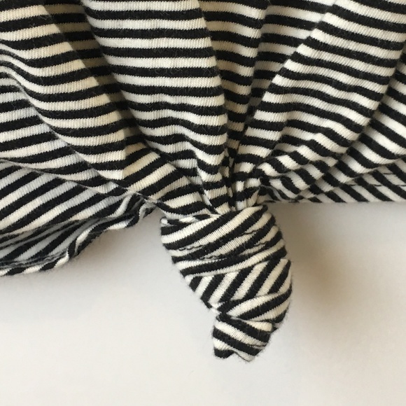 Madewell Stripe Knot Front Tee - Picture 4 of 6